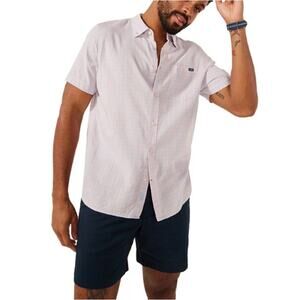 NEW CHUBBIES Men's The Malted Milk Slub Poplin Friday Button-Up Shirt Size 2XL